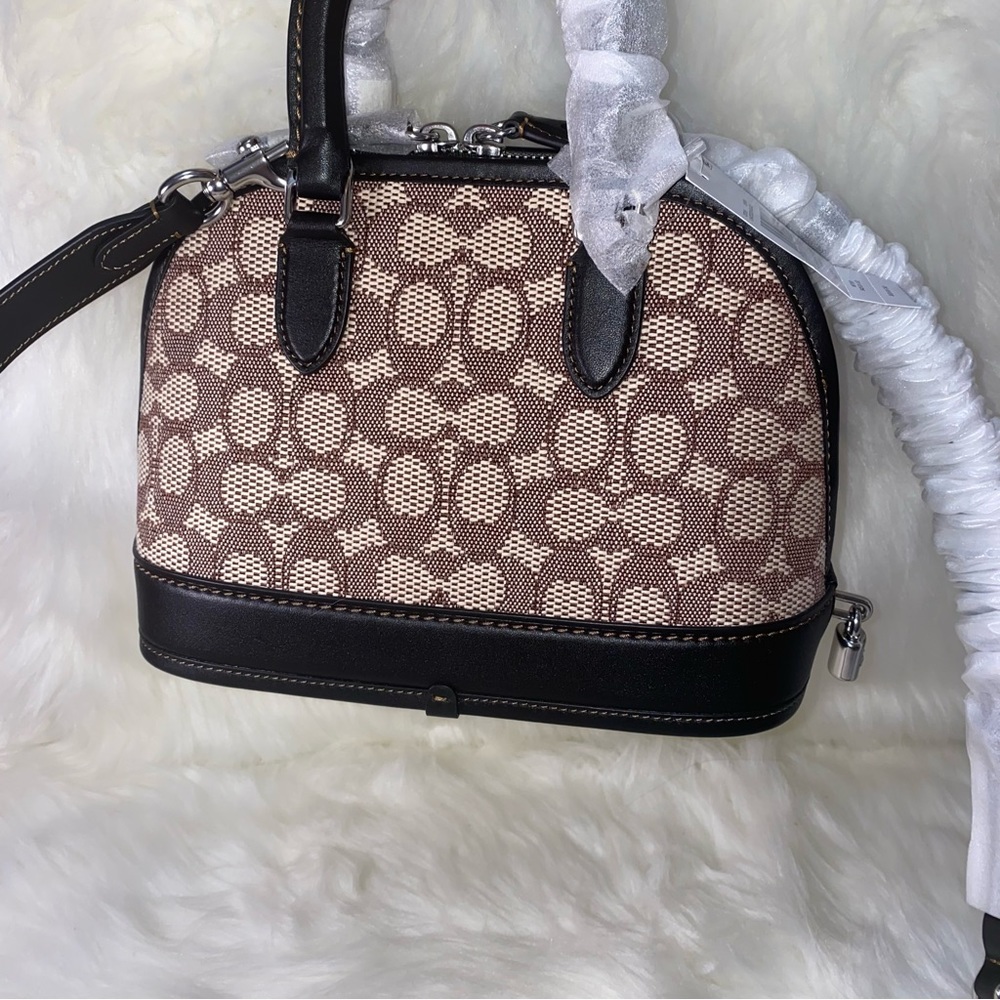 Coach Revel Bag 24 In Signature Textile Jacquard New - Picture 6 of 16